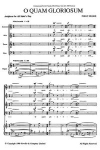 Philip Moore: O Quam Gloriosum (SATB)