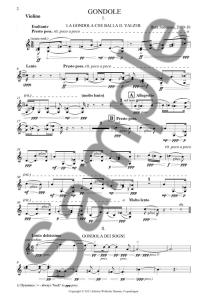 Bent Sørensen: Gondole for String Trio (Parts)