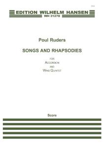 Poul Ruders: Songs and Rhapsodies for Accordion and Wind Quintet (Score)