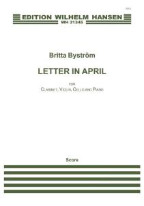 Britta Byström: Letter In April (Score)