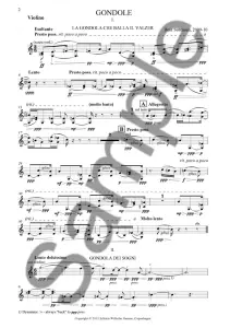 Bent S&oslash;rensen: Gondole for String Trio (Parts)