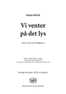 S&oslash;ren Birch: Vi Venter P&aring; Det Lys (SSA)