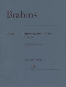 Johannes Brahms: String Quartet In B Flat Op.67 (Urtext)