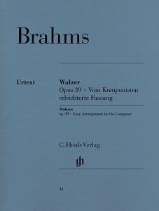 Johannes Brahms: Waltzes Op.39 (Easy Arrangement)