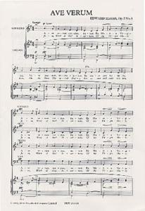Edward Elgar: Ave Verum Op.2 No.1 (Soprano/SATB)