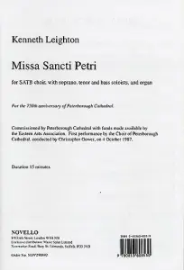 Kenneth Leighton: Missa Sancti Petri