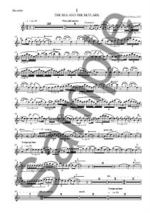 Peter Bruun: The Sea and the Skylark (Recorder Part)