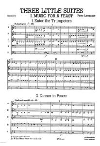 Junior Just Brass 02- Peter Lawrance: Three Little Suites
