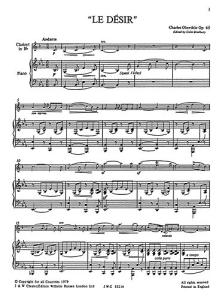 Oberthur: Le Desir Op. 65 (Bradbury) Clt/Pf