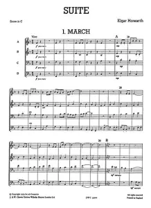 Junior Just Brass 01: Howarth Suite for Brass 4 Part