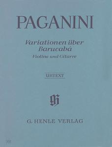 Niccolo Paganini: 60 Variations on Barucabà for Violin and Guitar op. 14
