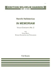 Henrik Hellstenius: In Memoriam, Violin Concerto No. 2 (Score)