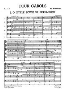 Junior Just Brass 03: Four Carols For Brass 5 Part