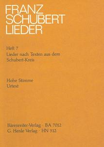 Franz Schubert: Lieder Nach Texten Aus Dem Schubert Kreis