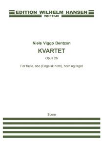 Niels Viggo Bentzon: Quartet, Opus 26 (Score)