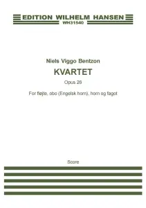 Niels Viggo Bentzon: Quartet, Opus 26 (Score)