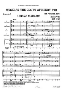 Mixed Bag No.11: Nicholas Hare - Music At The Court Of Henry VIII (Score/Parts)