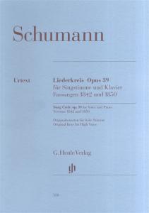 Robert Schumann: Song Cycle Op.39 for Voice and Piano - Versions 1842 and 1850