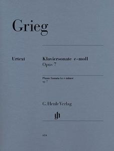 Edvard Grieg: Sonata In E Minor Op.7 (Urtext Edition)