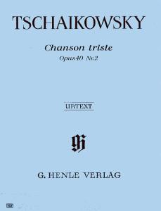 Pyotr Ilyich Tschaikovsky: Chanson Triste Op.40 No.2 (Urtext)