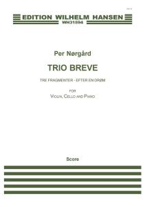 Per Nørgård: Trio Breve (Score and parts)