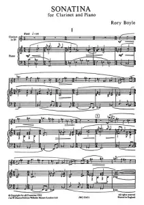 Boyle: Sonatina for Clarinet and Piano