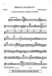 Jill Townsend: Psalm Four: Fridays, Saturdays (Parts)
