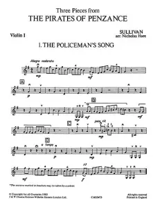 Playstrings Moderately Easy No. 5 Pirates of Penzance (Sullivan)