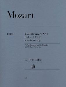 Mozart: Violin Concerto No 4 D K218 - Piano Score (Henle Urtext Edition)