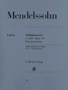 Felix Mendelssohn: Violin Concerto In E Minor Op.64 (Violin/Piano)