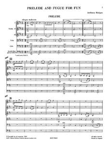 Playstrings Moderately Easy No. 8 Prelude And Fugue For Fun (Hedges)