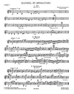 Playstrings Moderately Easy No. 9 Handel In Miniature