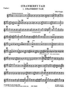 Playstrings Easy No. 8 Strawberry Fair (Knight)- Parts