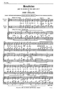John Ireland: Benedictus In F