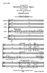 George Dyson: Benedicite In F