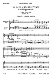 John Gardner: Preces And Responses Satb Unaccompanied