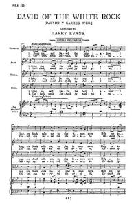 Evans: David Of The White Rock for SATB Chorus
