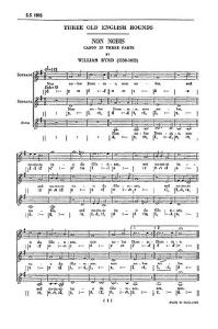 William Byrd/Samuel Webbe: Three Old English Rounds