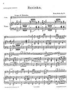 Franz Drdla: Rezinka Op.55