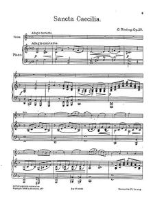 Oskar Rieding: Sancta Caecilia Op.29