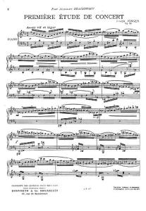 Joseph Jongen: Premiere Etude De Concert (Piano)