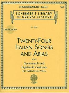 Twenty-Four Italian Songs And Arias - 17th + 18th Centuries - Book/Online Audio