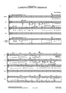 Brian Chapple: Lamentations of Jeremiah