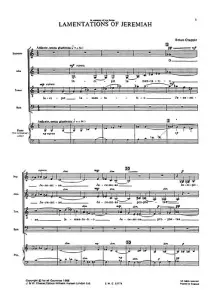 Brian Chapple: Lamentations of Jeremiah