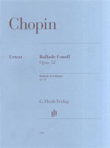 Frédéric Chopin: Ballade In F minor Op.52 - Henle Urtext Edition