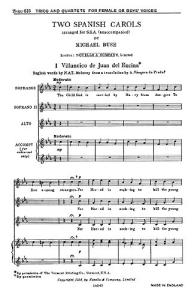 Michael Bush: Two Spanish Carols (SSA)