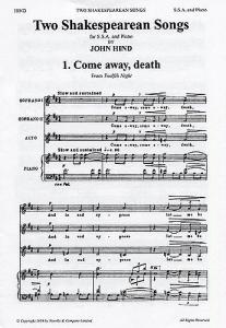 John Hind: Two Shakespearean Songs