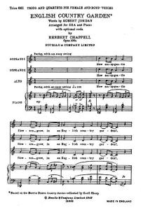 English Country Garden For SSA Chorus And Piano
