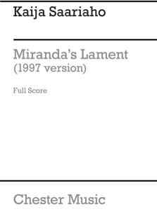 Kaija Saariaho: Miranda's Lament 1997 (Score)
