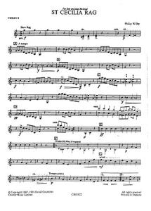 Playstrings Moderately Easy No. 14 St. Cecilia Rag (Wilby)